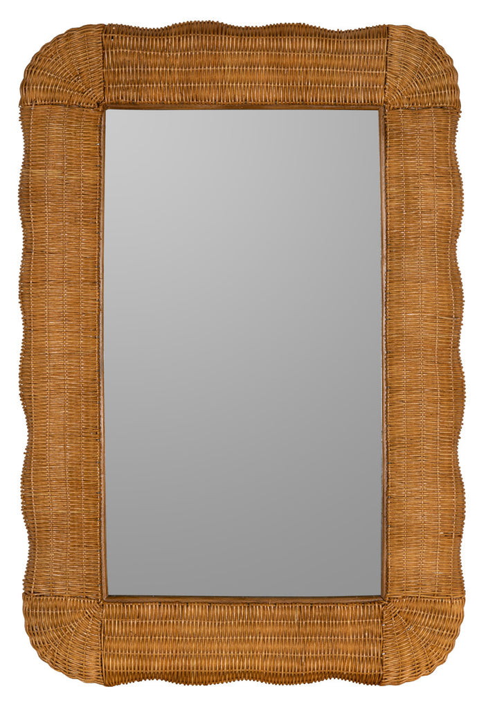 Auden Wall Mirror, Honey Finish