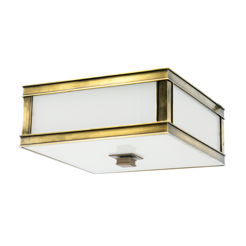 Preston Flush Mount 6" - Aged Brass