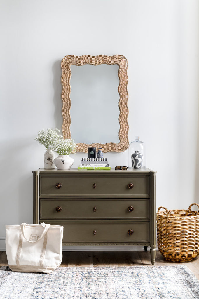 Scalloped Linden Mirror