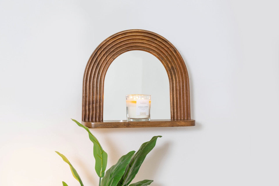 Sean Brown Shelf Wall Mirror