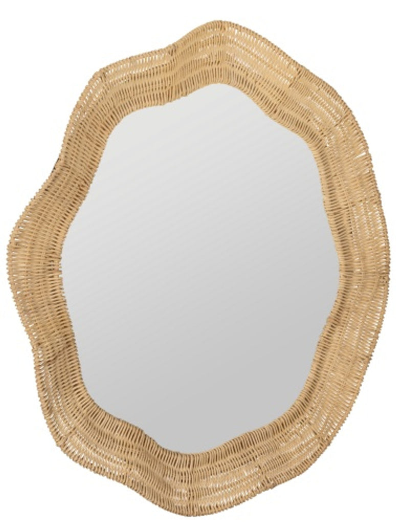 Cooper Classics x Erin Gates Scalloped Linden Round Wall Mirror