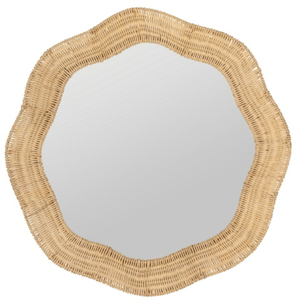 Cooper Classics x Erin Gates Scalloped Linden Round Wall Mirror