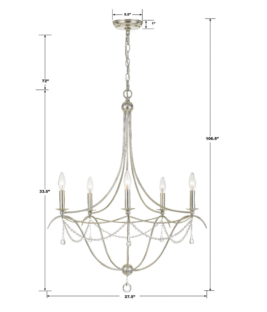 Metro 5 Light Chandelier