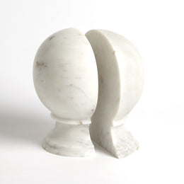 Marble Sphere Bookends