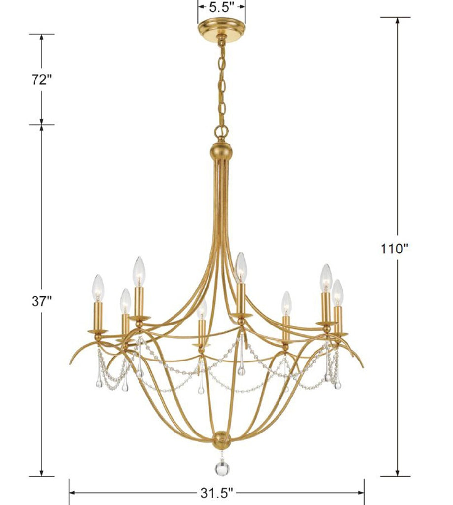 Mila 12 Light Chandelier