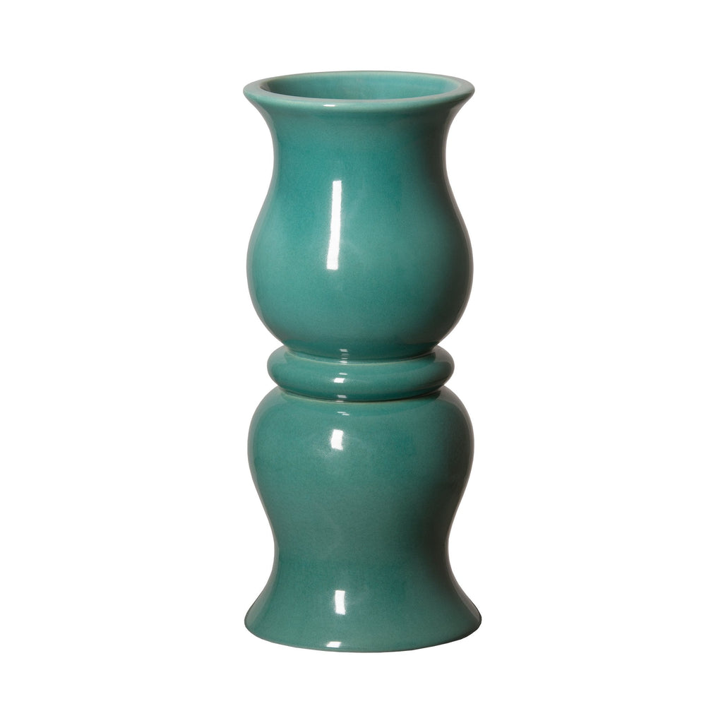 Baluster Vase, Lush Teal 7x16.5"H