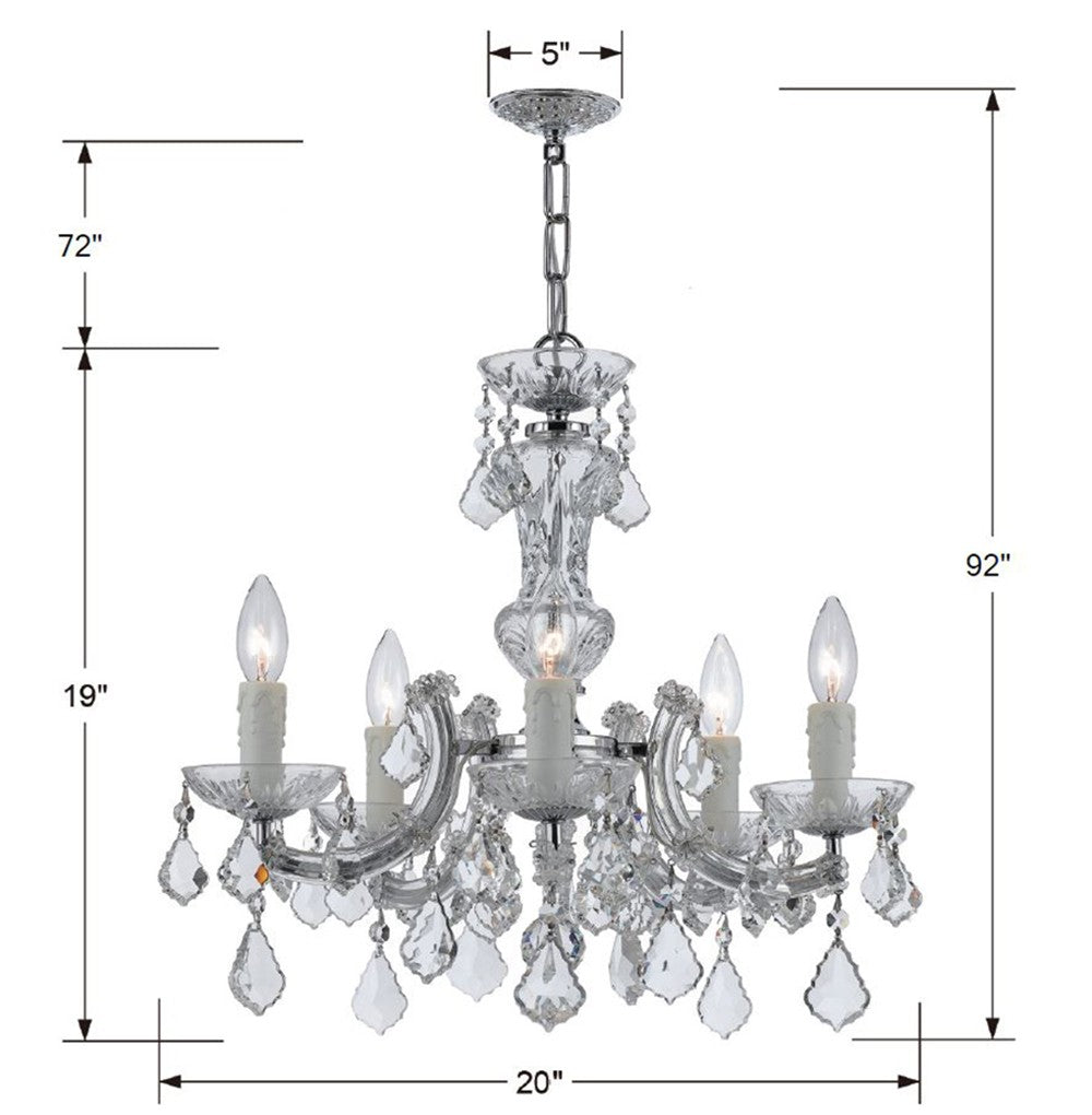 Maria Theresa 5 Light Chandelier