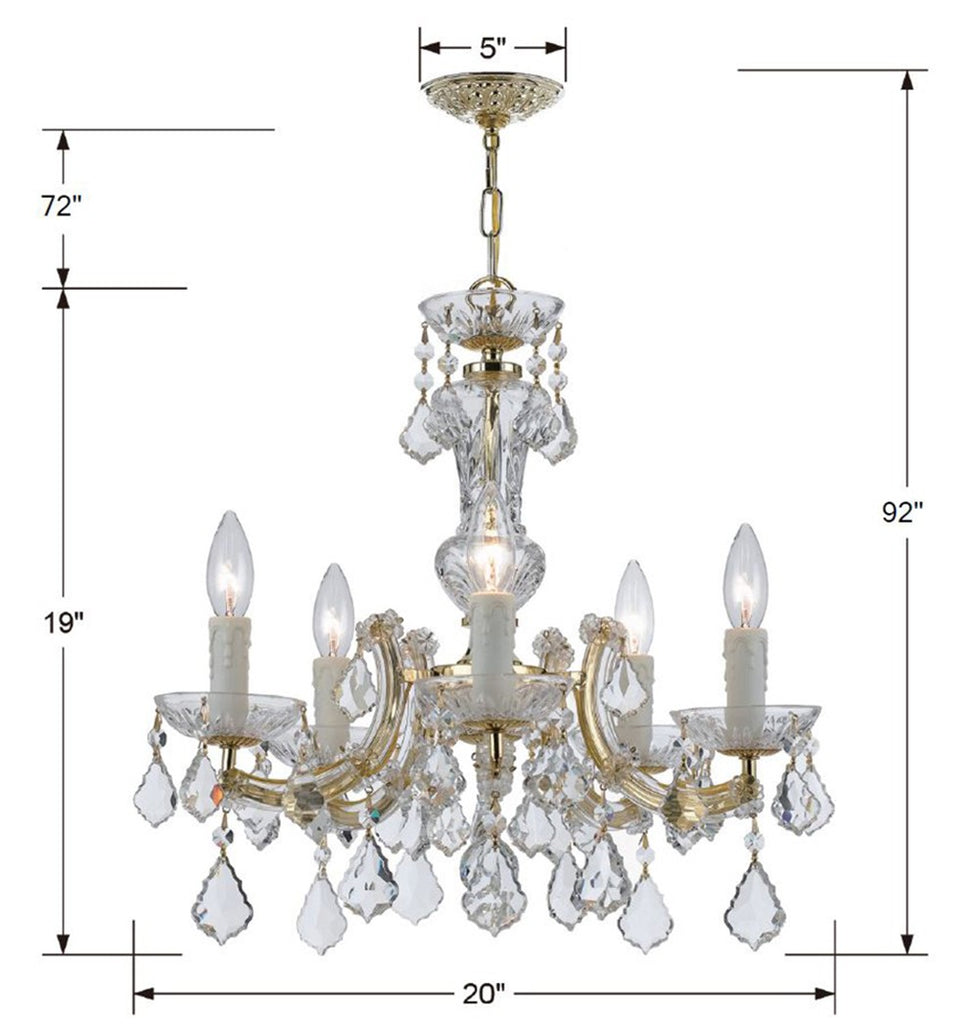 Maria Theresa 5 Light Chandelier