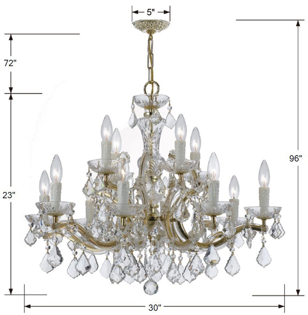 Maria Theresa 12 Light Chandelier