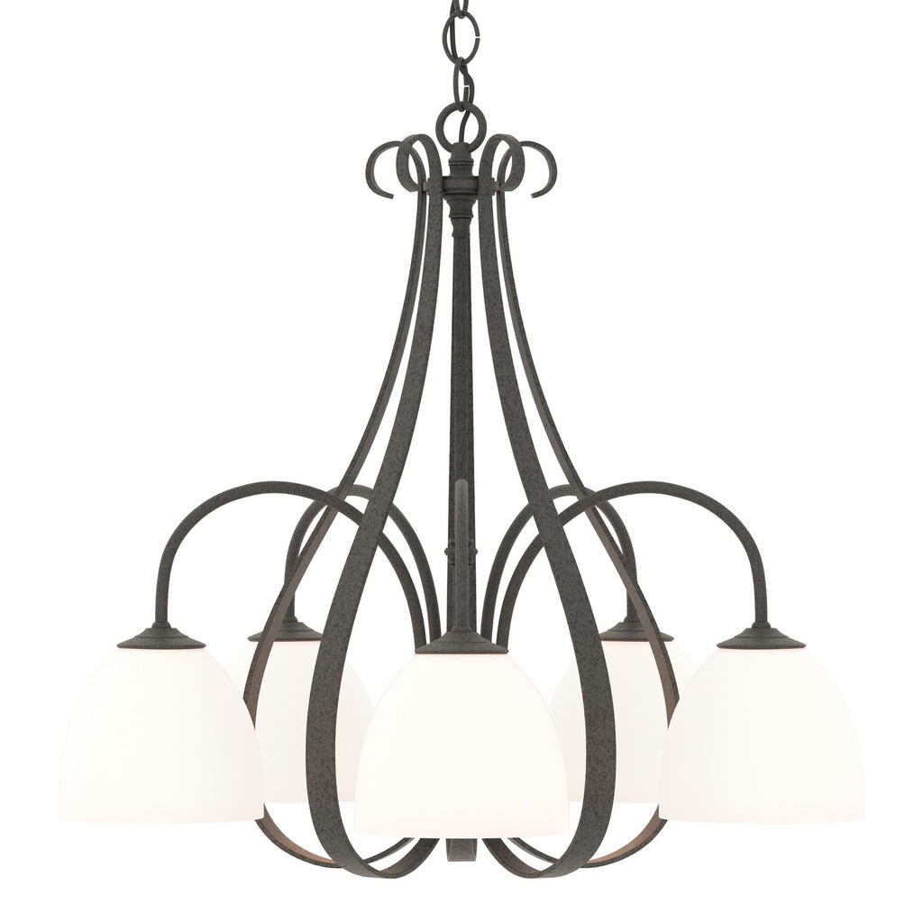 Sweeping Taper 5 Arm Chandelier