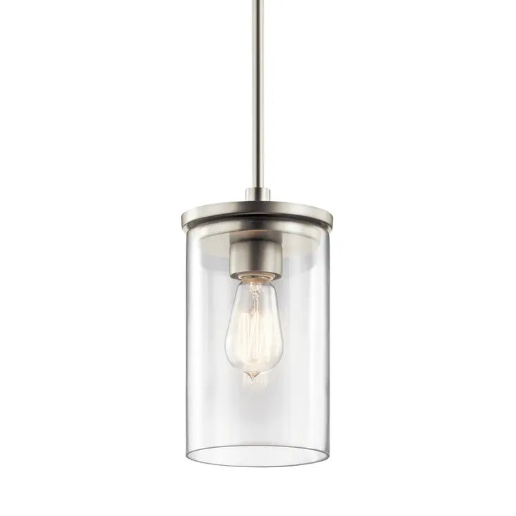 Crosby Pendant, Brushed Nickel