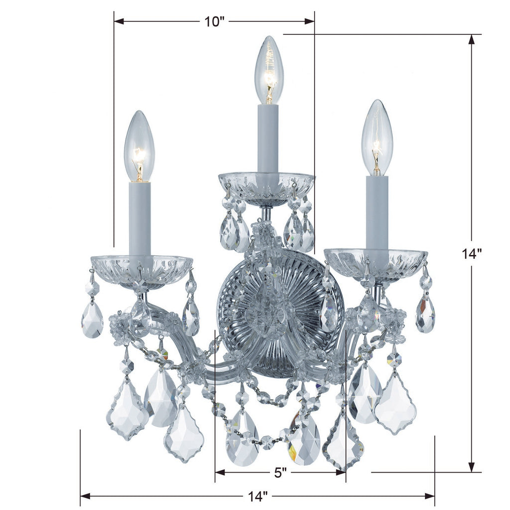 Maria Theresa 3 Light Sconce