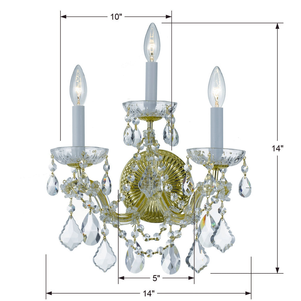 Maria Theresa 3 Light Sconce