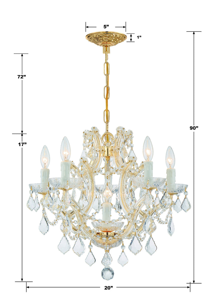 Maria Theresa 6 Light Chandelier