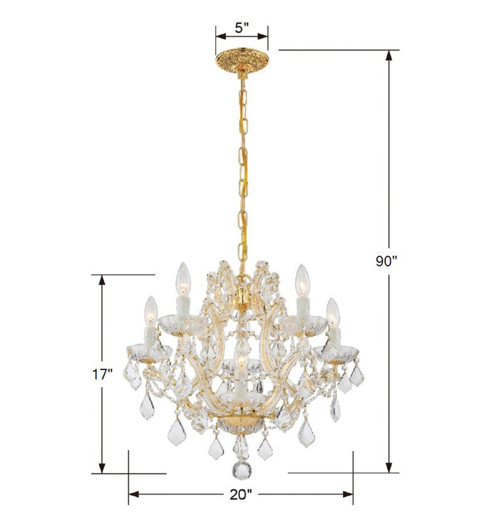 Maria Theresa 6 Light Chandelier