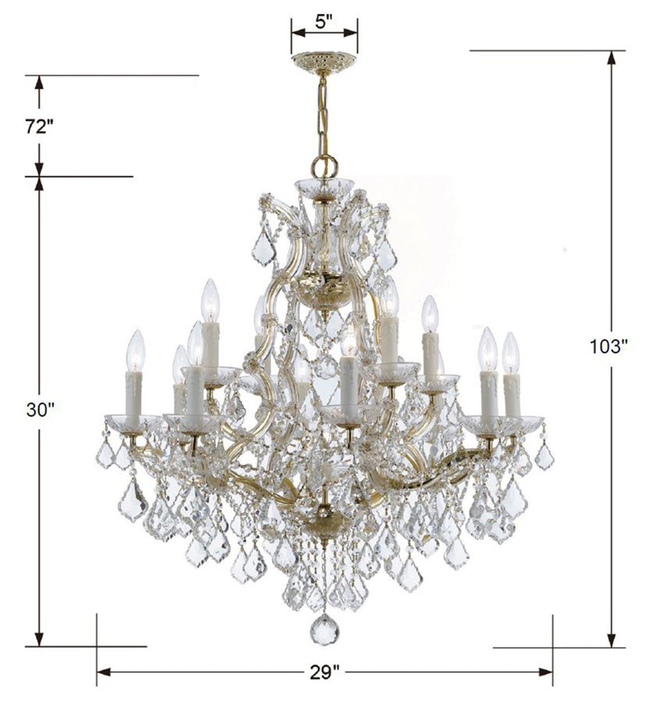 Maria Theresa 13 Light Chandelier