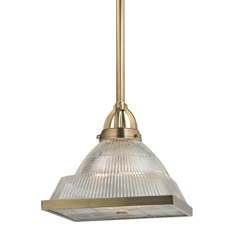 Harriman Pendant - Aged Brass