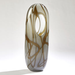 Swirl Vase : Swirl Vase (Large / Amber/Grey)