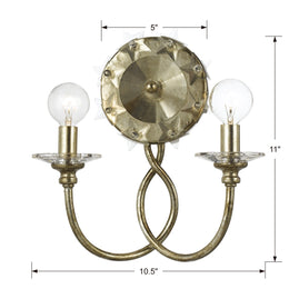 Willow 2 Light Sconce