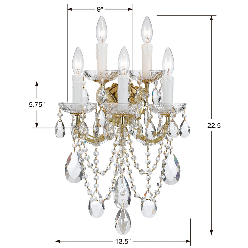 Maria Theresa 5 Light Sconce