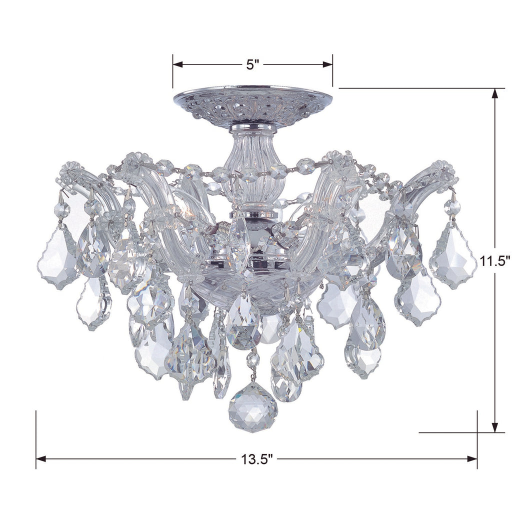 Maria Theresa 3 Light Semi Flush