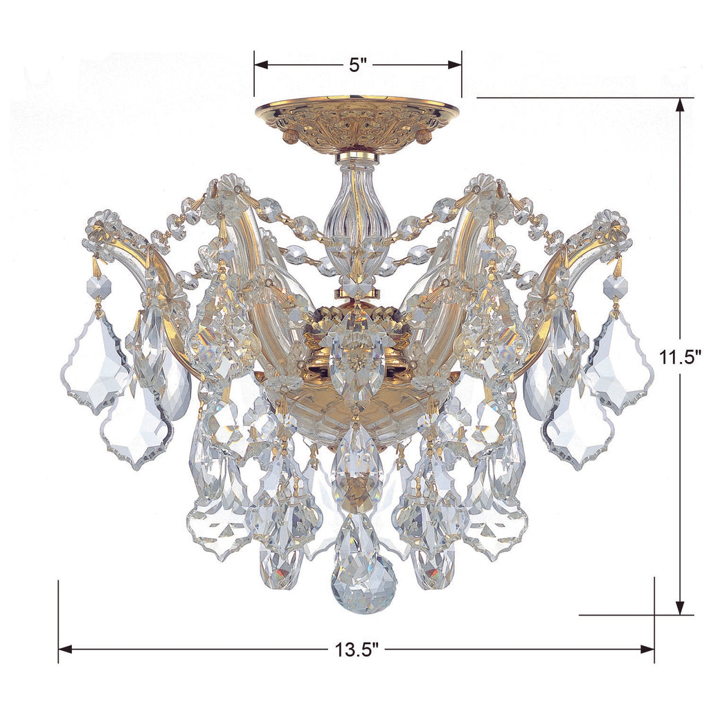 Maria Theresa 3 Light Semi Flush