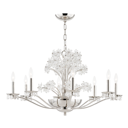 Beaumont Chandelier 19" - Polished Nickel