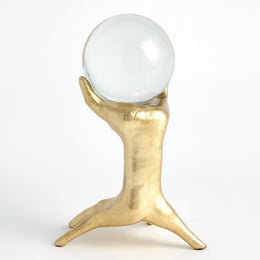 Hands on Sphere Holder : Hands on Sphere Holder (Large / Gold Leaf)