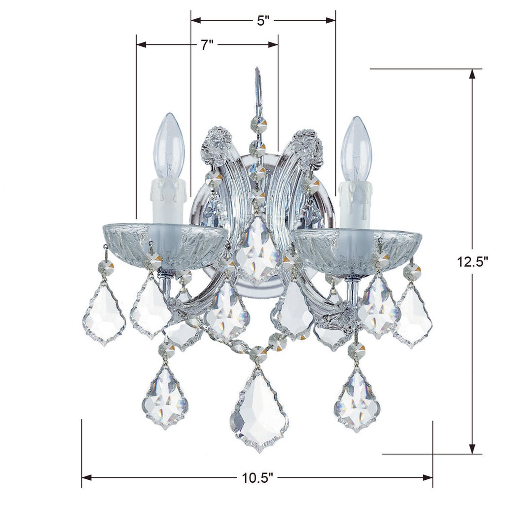 Maria Theresa 2 Light Sconce