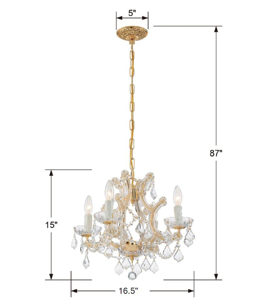 Maria Theresa 4 Light Mini Chandelier