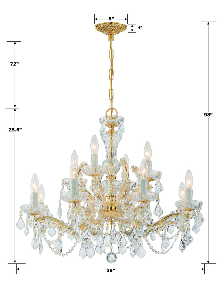 Maria Theresa 12 Light Chandelier