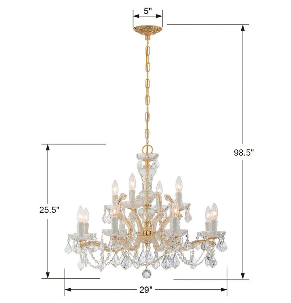 Maria Theresa 12 Light Chandelier