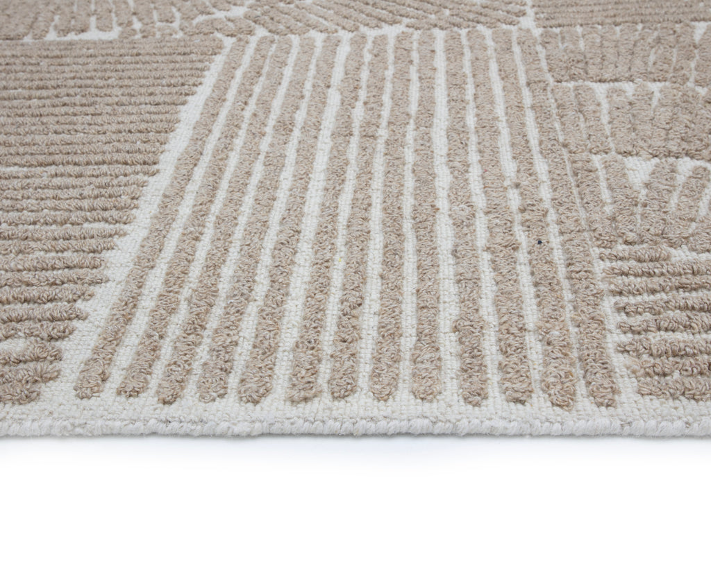 Corinthia Hand-Woven Rug - Ivory/Beige