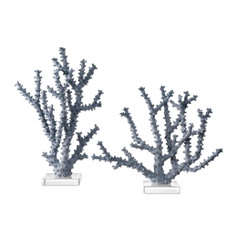 Blue Coral Set of 2