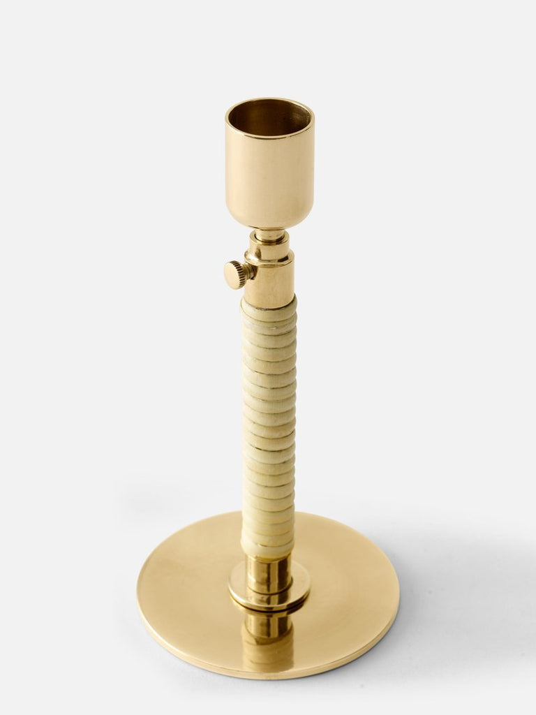 Duca Candleholder, Polished Brass, Set of 4