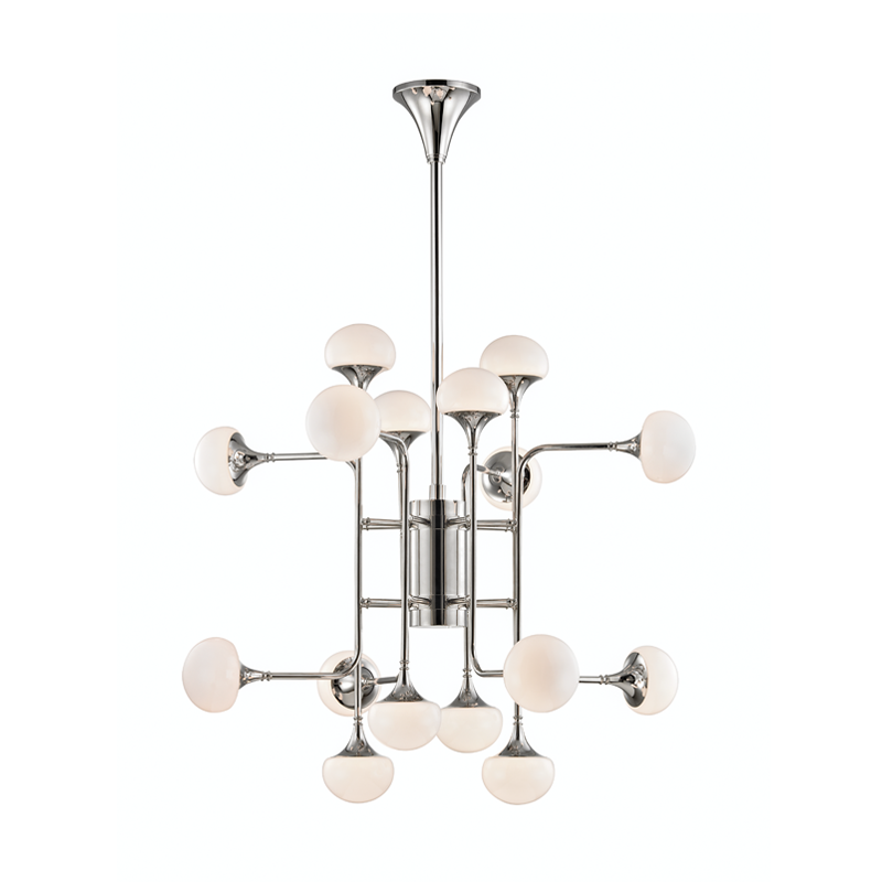 Fleming Chandelier 31" - Polished Nickel