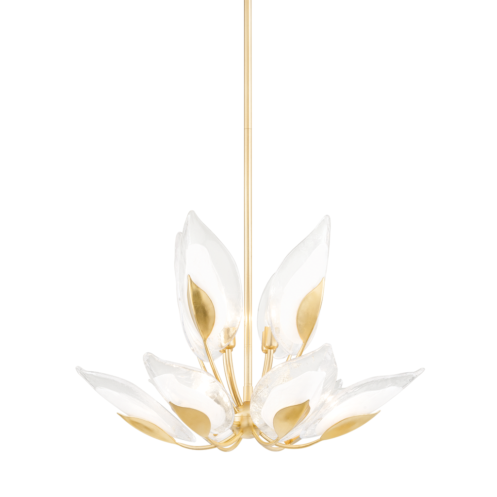 Blossom Chandelier 18" - Gold Leaf