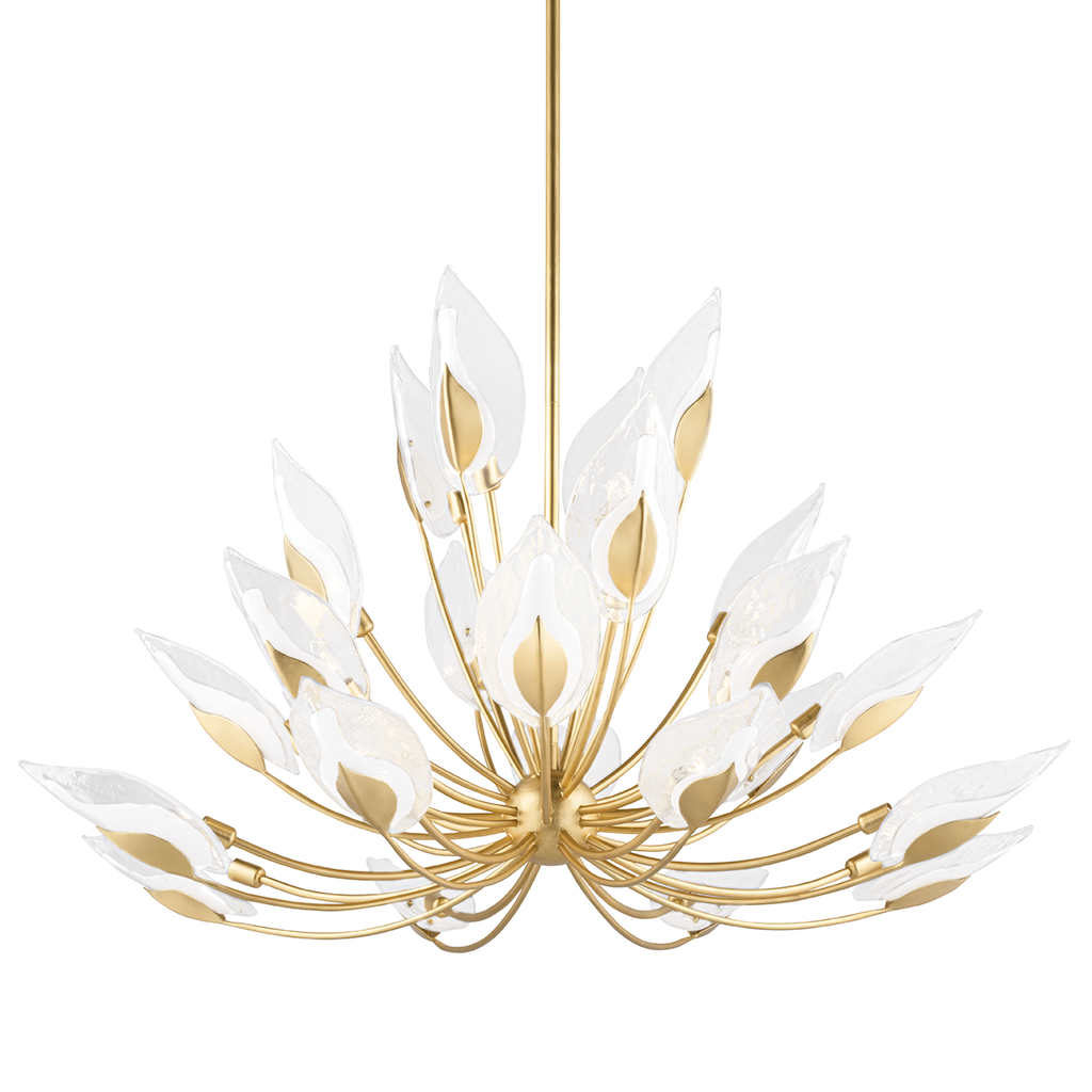 Blossom Chandelier 0" - Gold Leaf