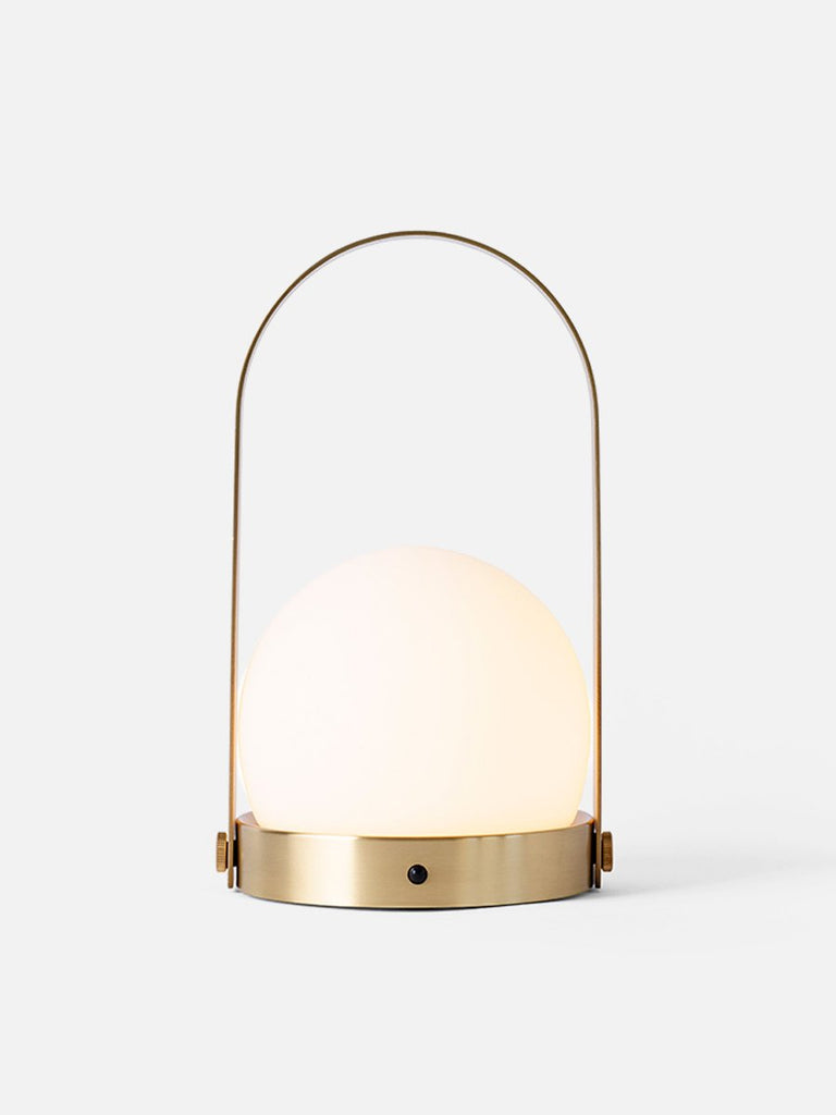 Carrie LED Lamp, Brushed Brass