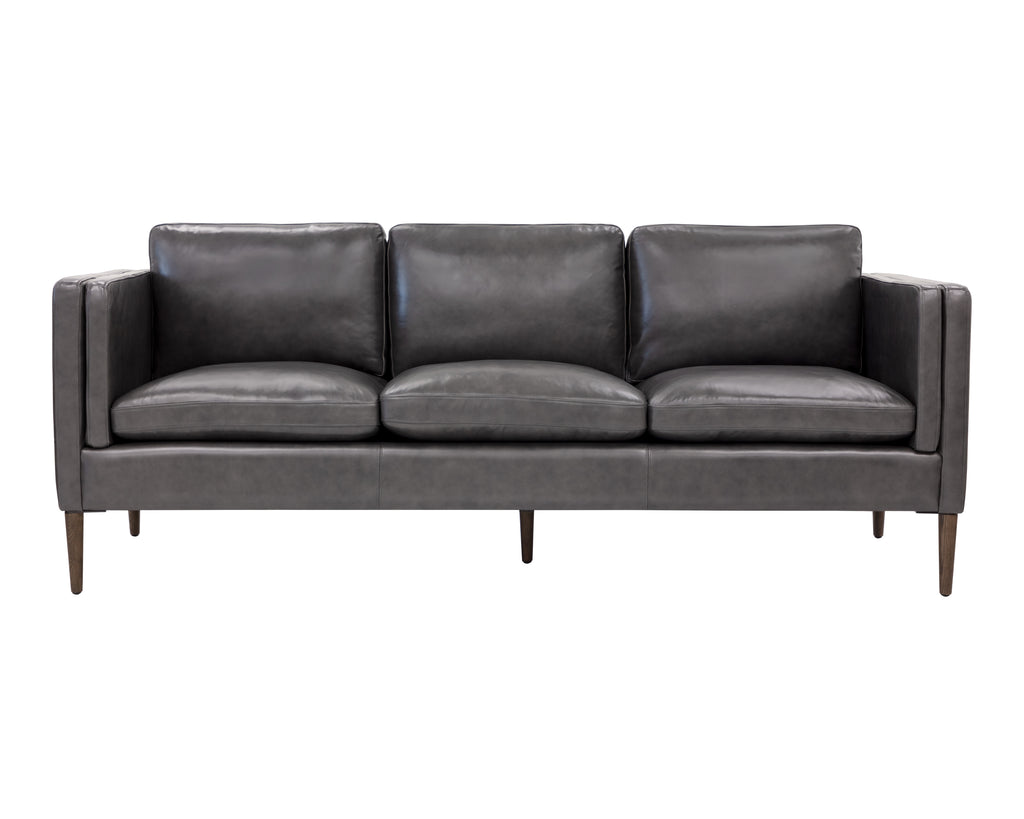 Richmond Sofa : Brentwood Charcoal Leather