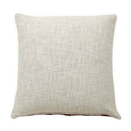 Checkered Block Printed Pillow Rust