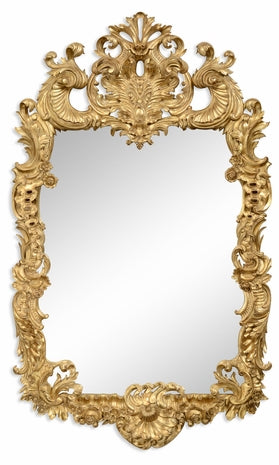 Buckingham Gilded rococo style mirror