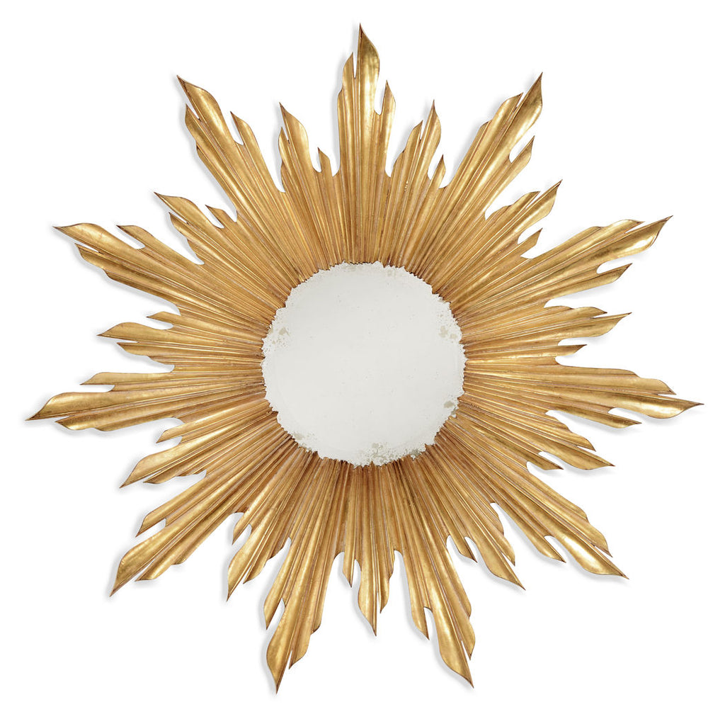 Modern Accents Small gilded sunburst mirror