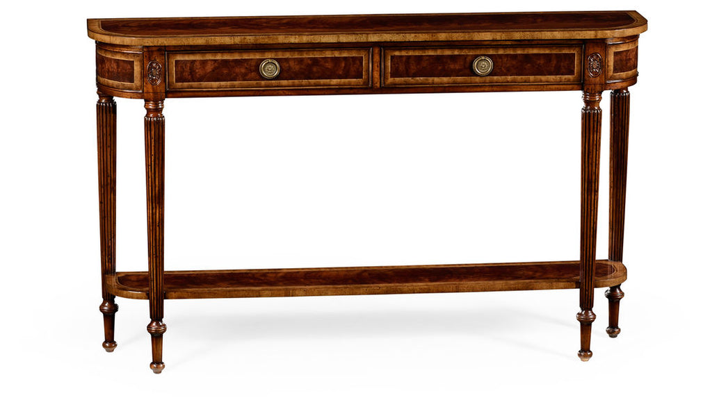 Classic Regency Style Console Table With Undertier