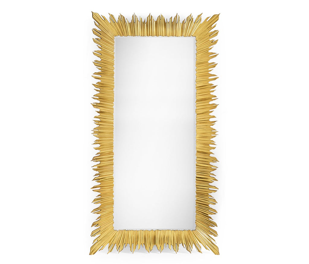 Traditional Accents Gilded Floor Sunburst Mirror