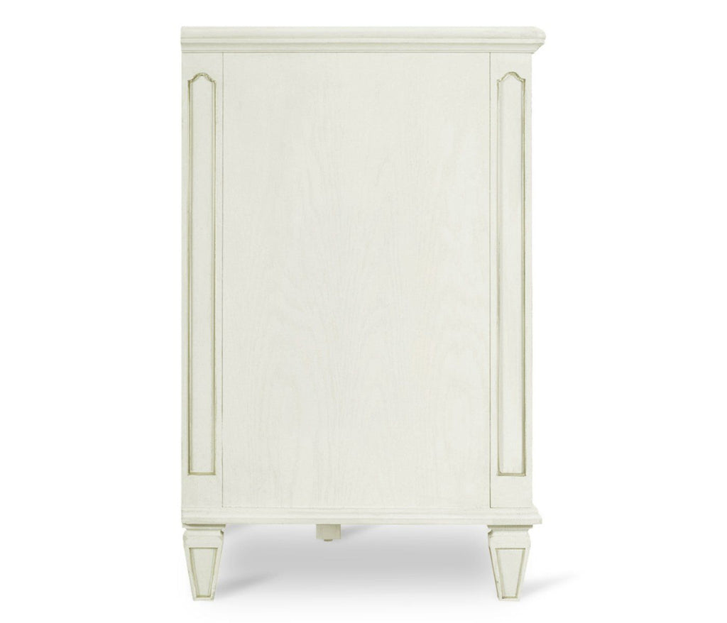 White Crepuscular Credenza