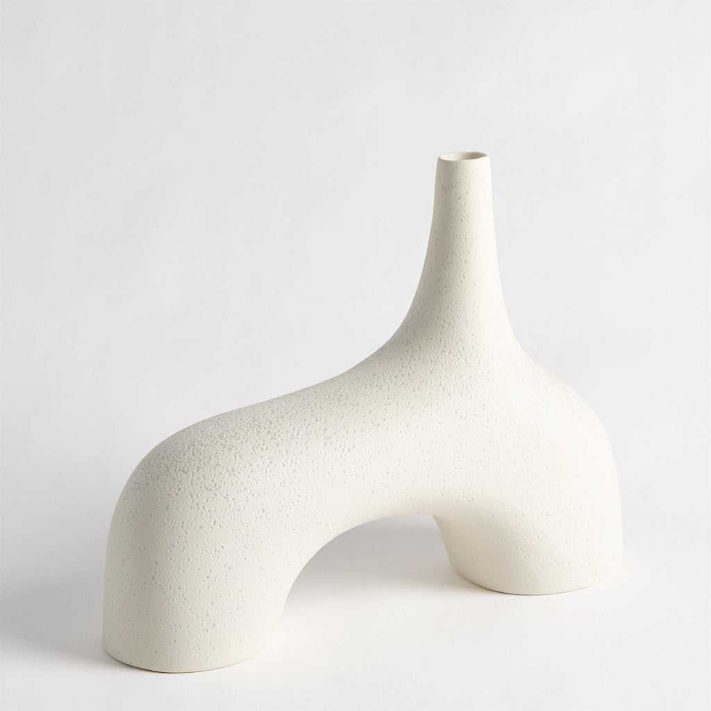 Stretch Vase - Cream Stone, Small