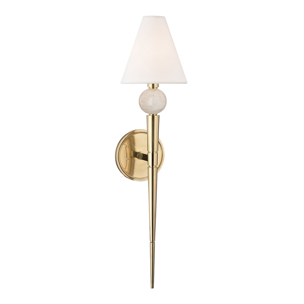 Vanessa Wall Sconce 6" - Aged Brass