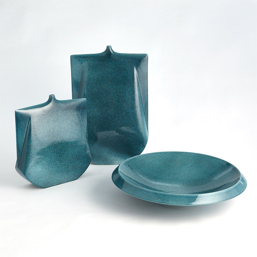 Kimono Vase-Teal