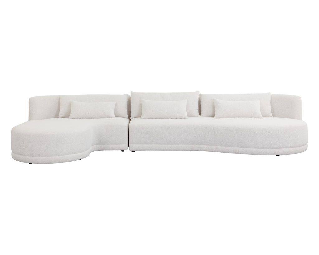 Laken Sofa Chaise - Copenhagen White